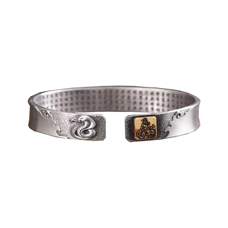 Angel Wishes 999 Fine Silver Bangles Unisex-14