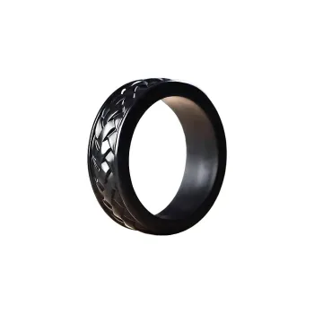 Cuizu Hetian Jade Rings Green Jade Unisex