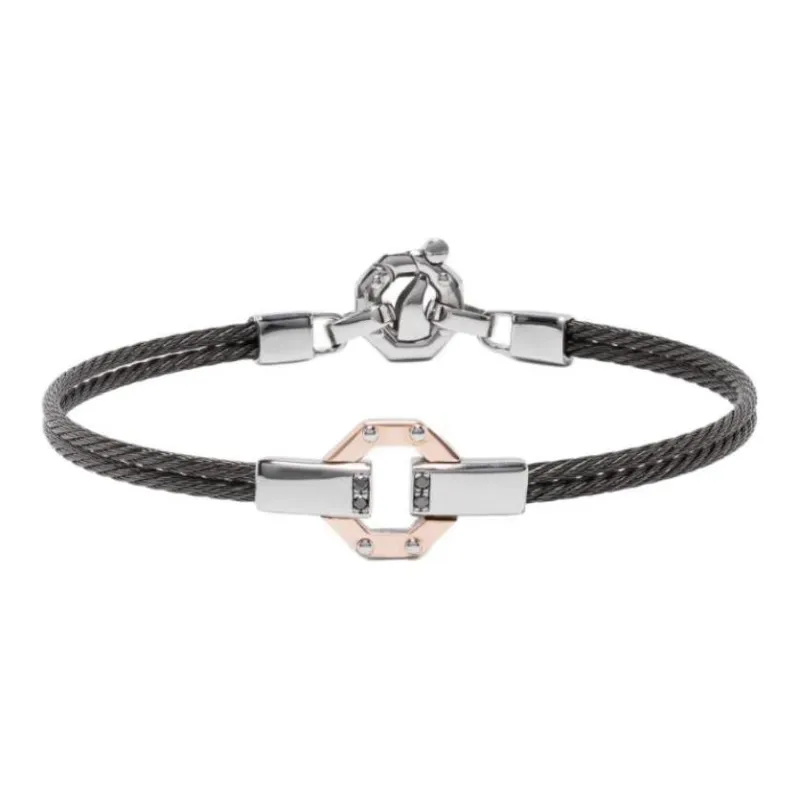 Barakà 18kt Rose Gold Diamond Bracelet-1