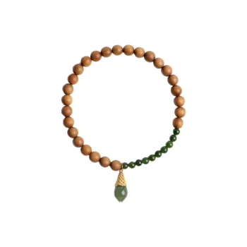 Moon Seal Hundred Rivers Laoshan Sandalwood Bracelets Unisex