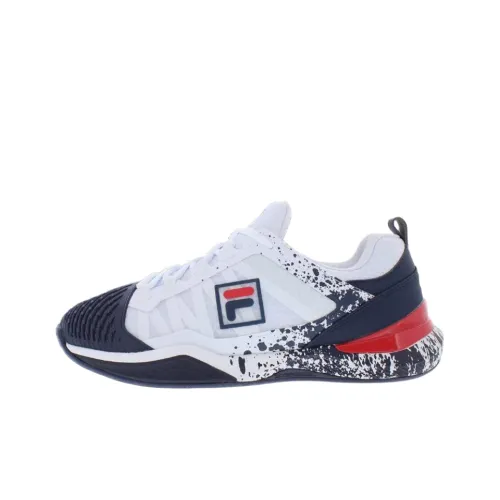 FILA Speedserve Energized Anti-Slip Wear-Resistant Low-Top Tennis Shoes Men's Blue White