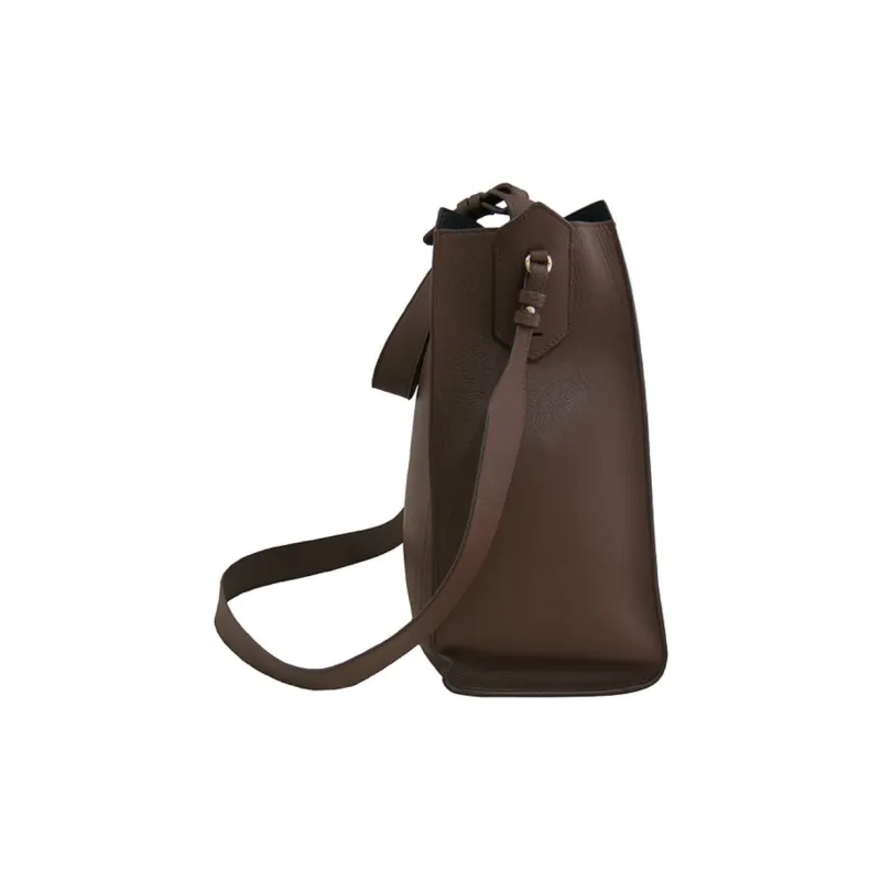 EMPORIO ARMANI Leather Shoulder Bag Regular Women's Brown-1