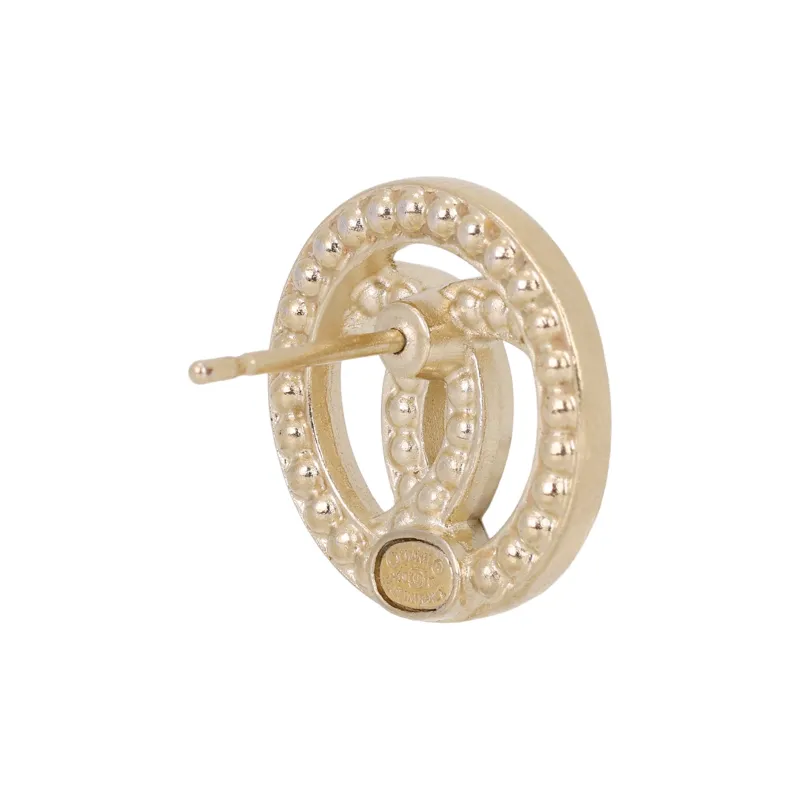 CHANEL Earrings Women's Gold-2