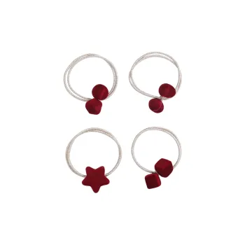 QIMEILA Rubber Band Hair Tie Women's