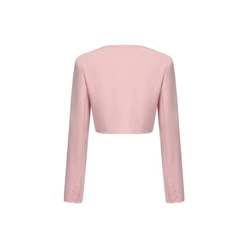 NANA JACQUELINE Cropped Coats Women's Pink-1