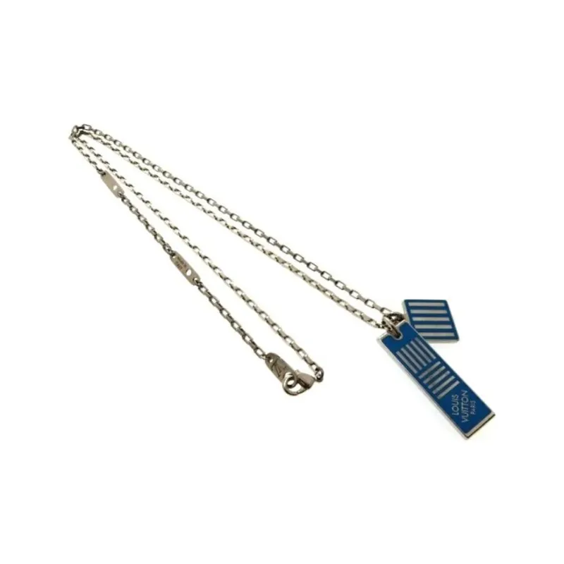 2018 Palladium Plated Damier Collier Colors Costume Necklace-2