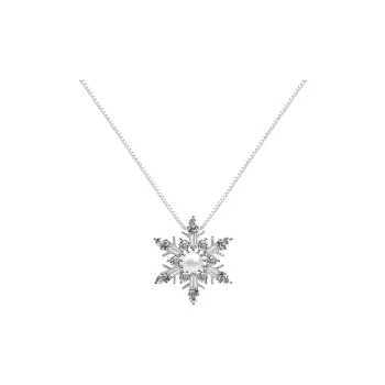 KEYS VIA Copper Alloy Synthetic Cubic Zirconia Faux Pearl Rhinestone Necklaces Women's