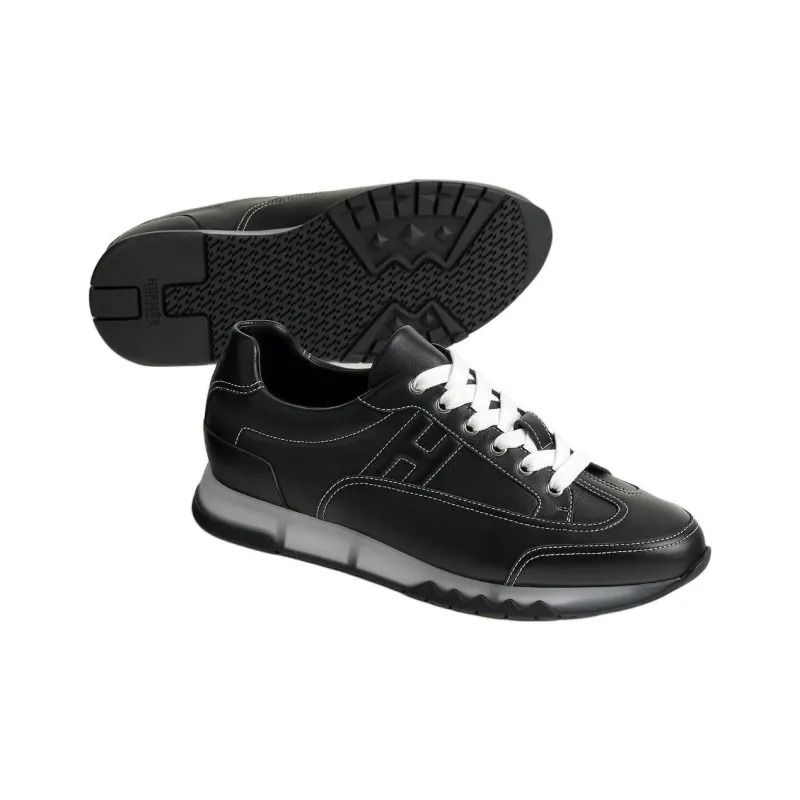 HERMES Trail Low Top Casual Shoes Men's Black-3