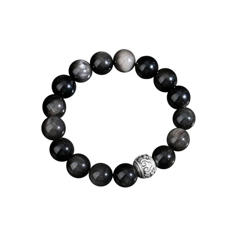 Red All Year Round Obsidian Bracelets Men's-0