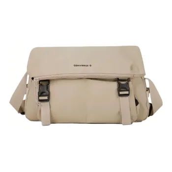 Converse Polyester Messenger Bag Shoulder Bag Crossbody Bag Regular Unisex Light Brown