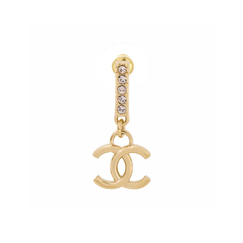 CHANEL Metal Earrings Women's Silver-0