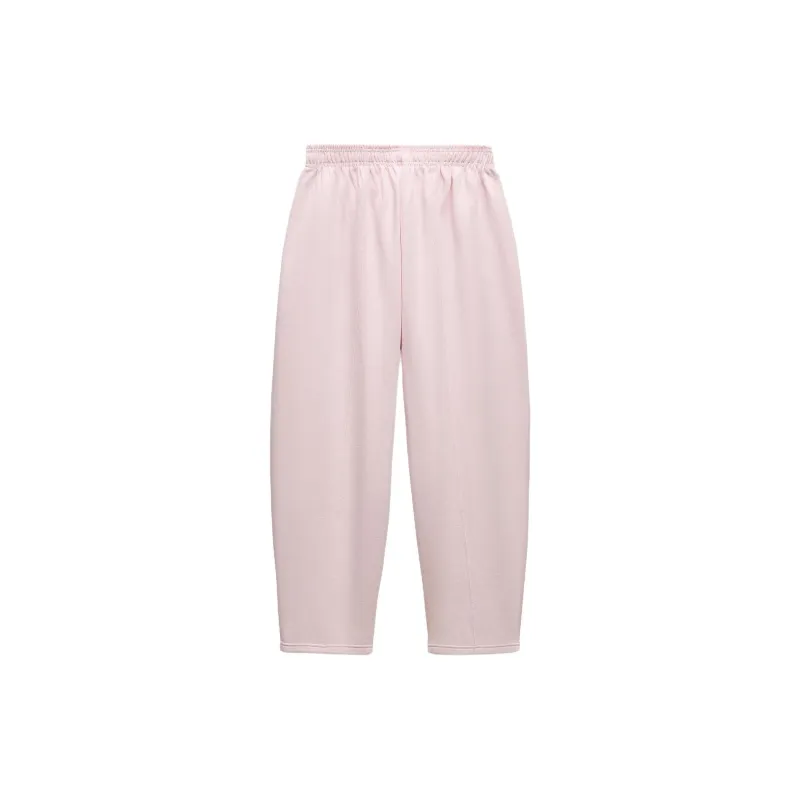 ZARA Knitted Sports Pants Women's Light Pink-1