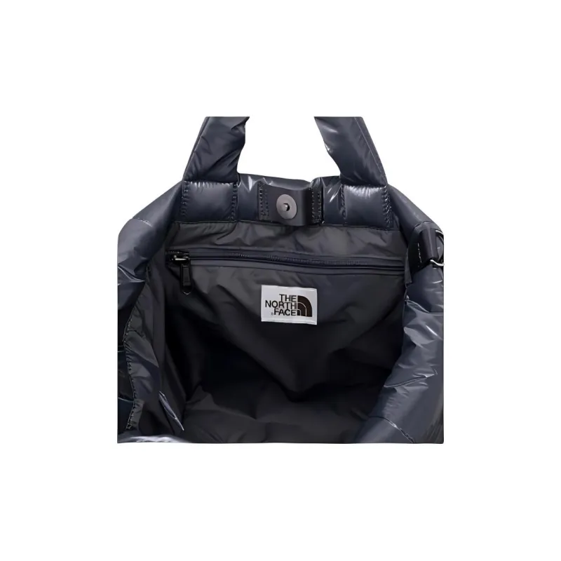 THE NORTH FACE Nylon Tote Bag Shopping Bag Shoulder Bag Crossbody Bag Handbag Large Size Unisex Silver Gray-3