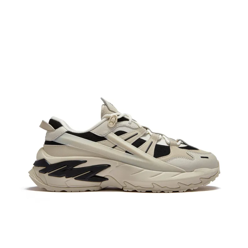 FILA FUSION Wear resistant And Lightweight Low Top Casual Shoes Women's Beige-1