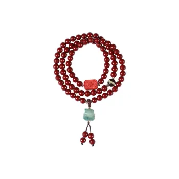 Kowloonko Reconstructed Cinnabar Bracelets Unisex