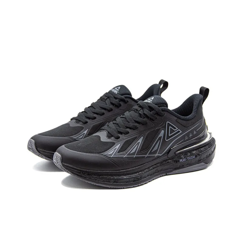 PEAK Mode 6.0 Pro Cushioning Lightweight Low Top Casual Running Shoes Men's Black Gray-2