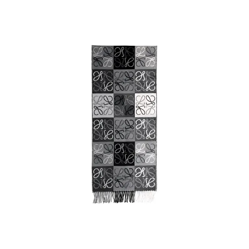LOEWE Knit Scarves Women's Gray-0
