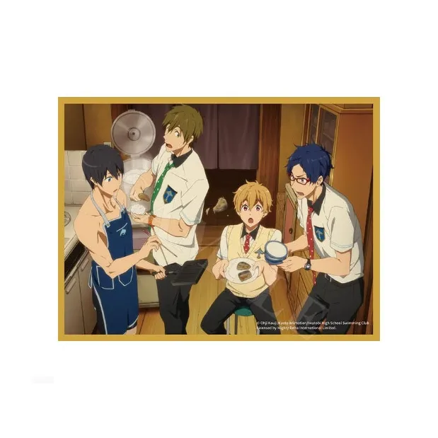 Xhdm Men's Swimming Team Haruka Nanase, Makoto Tachibana, Rin Matsuoka Anime Artboard Prints-0