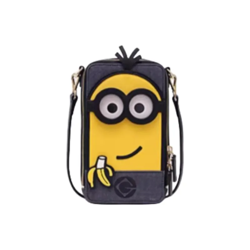 MINIONS Denim Shoulder Bag Unisex Yellow And Blue Bob Style/Yellow And Blue Kevin Style-4