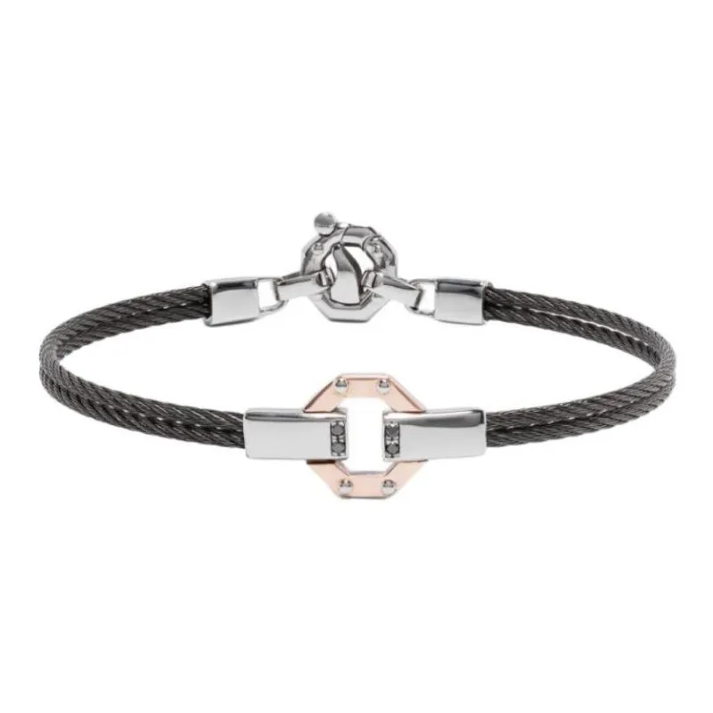 Barakà 18kt Rose Gold Diamond Bracelet-0