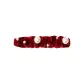 Vintage Red Velour Hair Clip