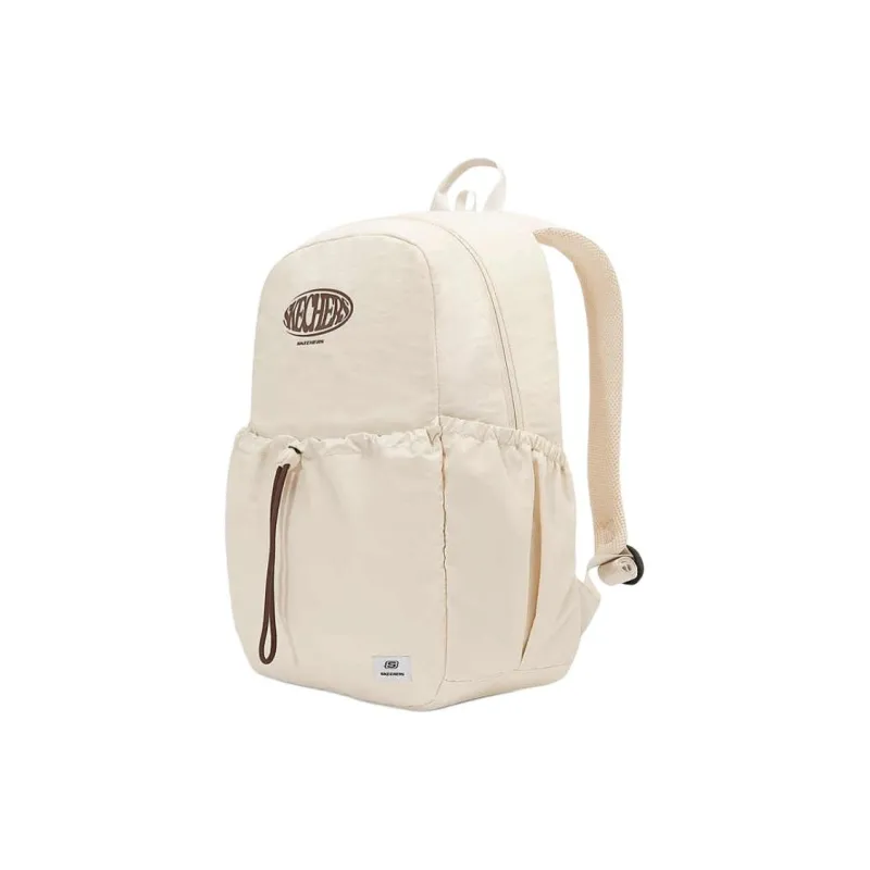 Skechers Fabric Backpack Large Size Unisex Beige-1