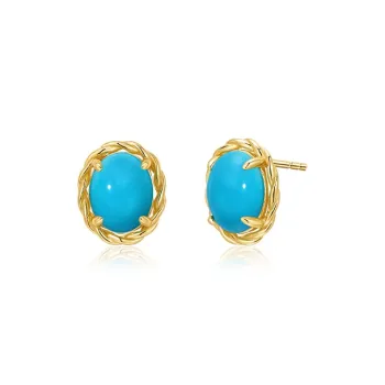 IL&CO. Turquoise Stud Earrings Women's