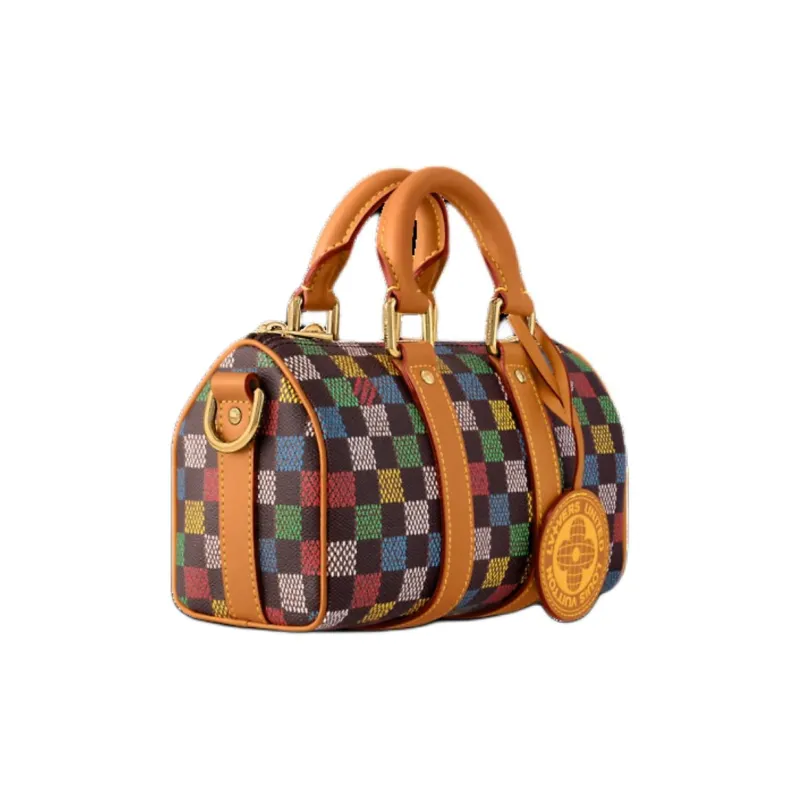 LOUIS VUITTON Coated Canvas Handbag Unisex Multicolor-1