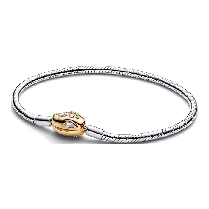 Pandora 925 Sterling Silver Bracelets Women's Silver/Gold-0
