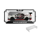 Mirror Finish Silver Strap Divider Display Case (Hobby Model Not Included)