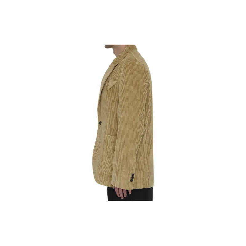 Bottega Veneta Single Breasted Corduroy Jacket-6
