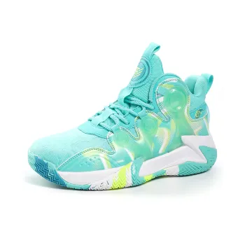BIANSULONG Basketball Shoes Unisex High Top Green