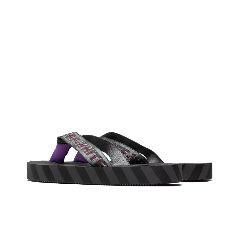 OFF-WHITE Flip Flops Men's Gray Black-3