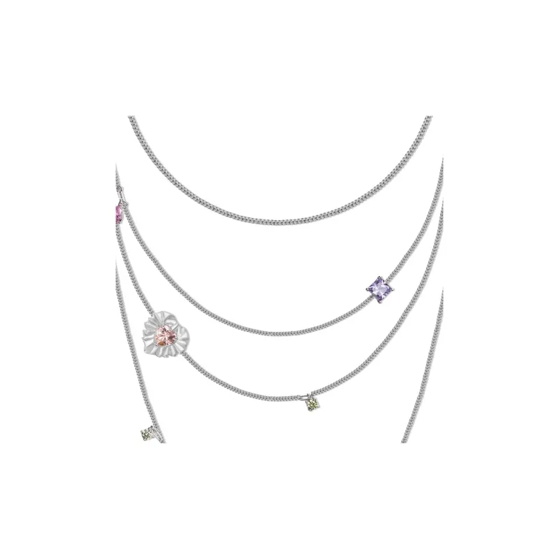 Lost In Echo 925 Sterling Silver Long Necklace Women's-1