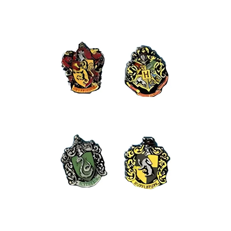 Universal Studios Harry Potter Hogwarts Gryffindor Slytherin School Crest Brooch Badges-1