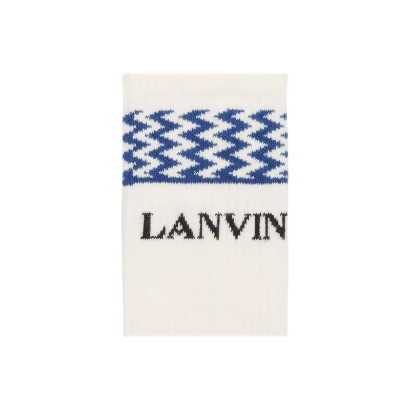 Lanvin FW24 Mid-Calf Socks Men's 1 Pack Beige-1