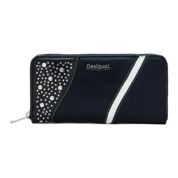 Desigual Polyurethane Wallet Medium Size Women's Black