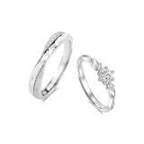 Mobius Couple Rings[S999 Fine Silver]