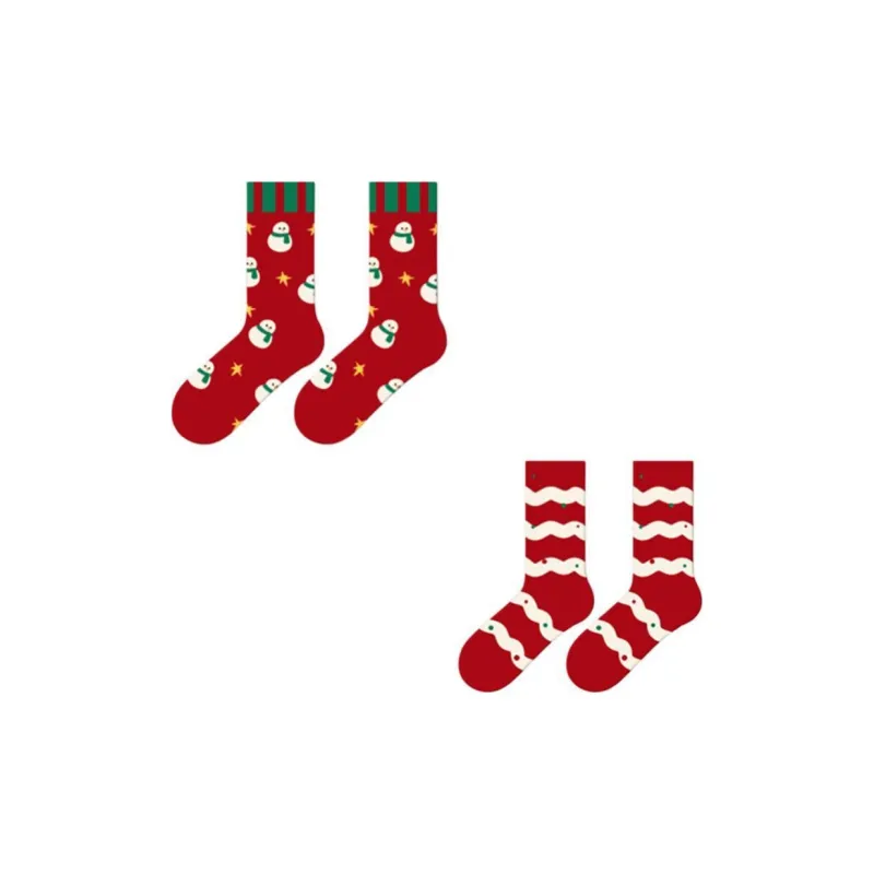MIIOW Mid Calf Socks Women's 2 Pack-5