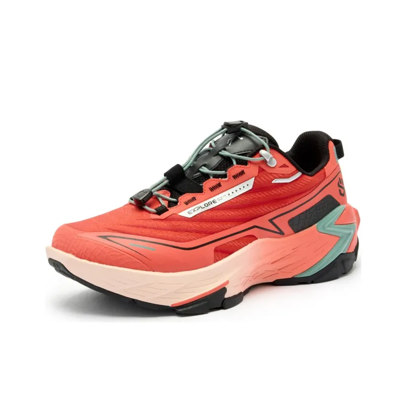QIAODAN Light Cavalry Running Shoes Men Low Top Energy Orange/Black-2