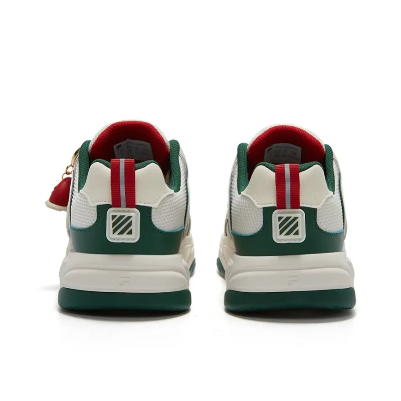 FILA FUSION BANK II Wear resistant And Lightweight Low Top Skateboard Shoes Women's Green-3