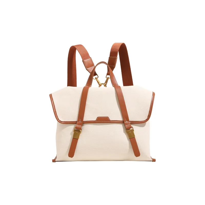 H YXIANG Cow Leather Backpack Women's Multicolor-1