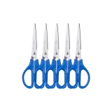 [170mm Length/Medium Size]Sharp Scissors/Blue, 5 Pieces