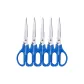 [170mm Length/Medium Size]Sharp Scissors/Blue, 5 Pieces
