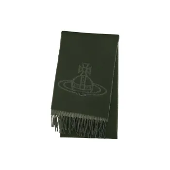 Vivienne Westwood Knit Scarves Unisex Green