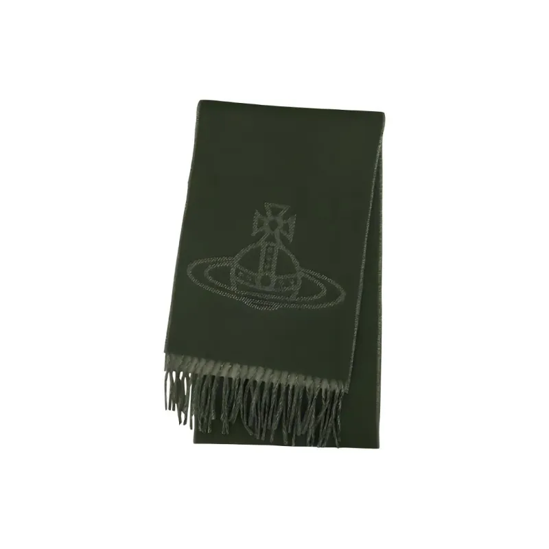 Vivienne Westwood Knit Scarves Unisex Green-0