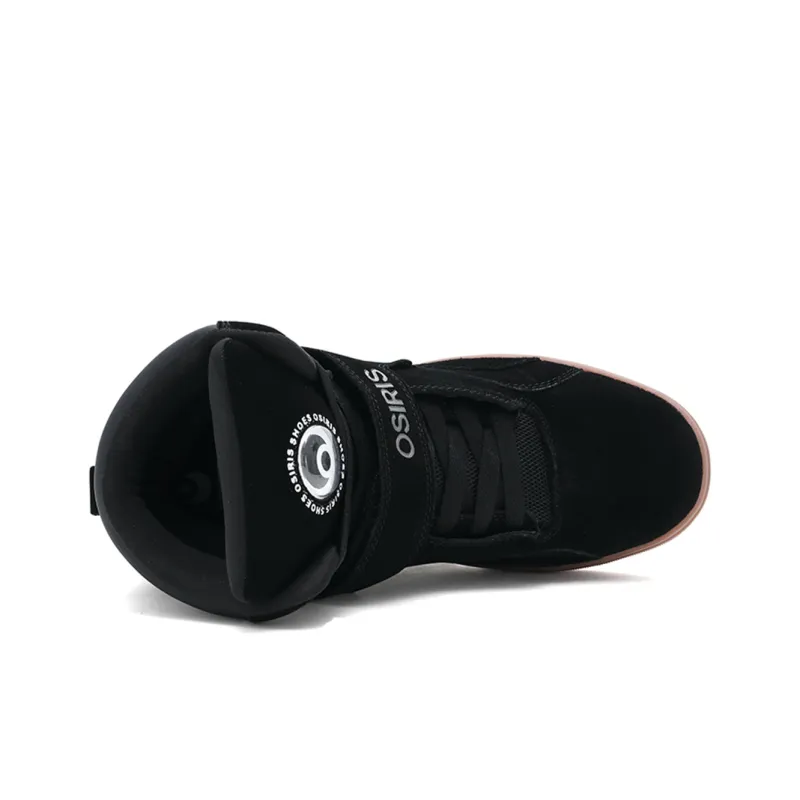 OSIRIS Coverage Slip Resistant Cushioning Wear Resistant Support High Top Skateboard Shoes Unisex Black-5