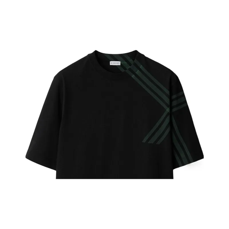 Burberry Check Print Short Sleeve T shirt-5