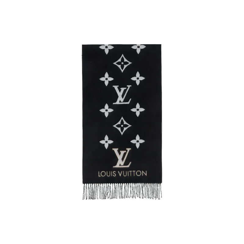 LOUIS VUITTON Cashmere Knit Scarves Women's-1