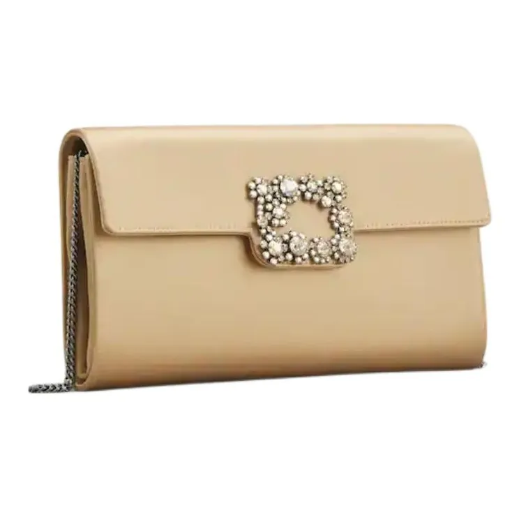 Roger Vivier Efflorescence Embellished Satin Clutch Bag-1